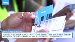 Inside An Unexpected Vaccination Site: The Barber Shop News Clip
