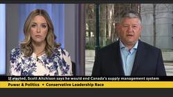 Tory leadership candidate Aitchison pledges to end Canada’s supply management system News Clip