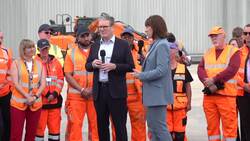 Labour Party leader Sir Keir Starmer takes part in a Q&A with workers in Southampton News Clip