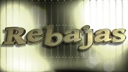 Spanish Sale Gold 3D Text Looping Animation Stock Footage