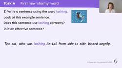 More rich vocabulary associated with stormy words Instructional Video