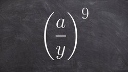 How to apply the power to quotient rule to simplify an expression Instructional Video
