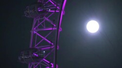 Supermoon in London News Clip