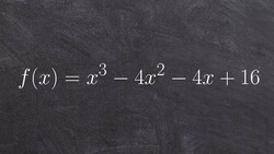 Learn to Find All of the Zeros of a Polynomail Using Synthetic Division Instructional Video