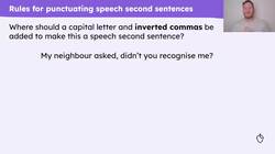 Speech interrupted: inverted commas and punctuation rules Instructional Video