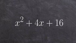 How do you factor a perfect square trinomial Instructional Video