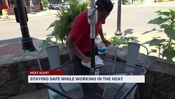Outdoor workers reminded to take precautionary measures during hot temps News Clip
