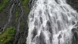 The Oshinkoshin Waterfall In The Shiretoko National Park, Hokkaido, Japan Stock Footage
