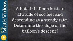 Finding the rate of change from a graph of a word problem Instructional Video