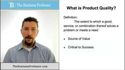 Marketing - What is Product Quality? Instructional Video