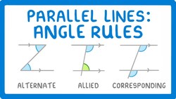 GCSE Maths - Alternate, Corresponding and Allied Angles - Parallel Lines Angle Rules #117 Instructional Video