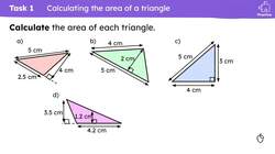 Using the formula for the area of a triangle Instructional Video