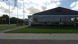 Denmark XXIII synched series right side driving studio process plate background Stock Footage