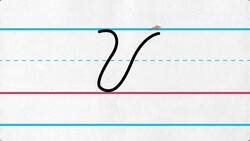 Uppercase Cursive Letter V Instructional Video
