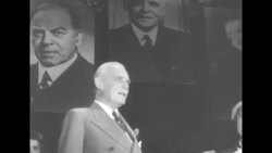 Canadian Prime Minister Louis St. Laurent wins national election News Clip