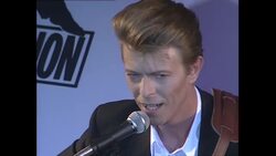 David Bowie at launch of Sound and Vision World Tour News Clip