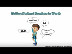 Reading/Writing Decimal Numbers in Words Instructional Video