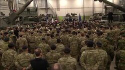 UK Prime Minister Boris Johnson visits British Troops stationed in Estonia following Russia’s invasion of Ukraine News Clip