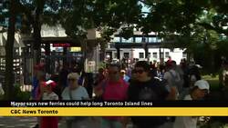Torontonians frustrated at long lines for island ferry Instructional Video