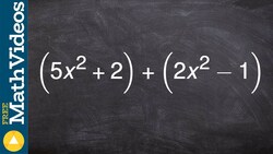 Learn how to add two binomials Instructional Video