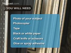 How to Make a Silhouette Art Piece Instructional Video