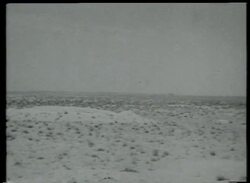 Test flight of the record-breaking Supermarine Swift in the North African desert, 1953 Stock Footage