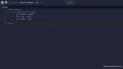 Data Structures and Algorithms The Complete Masterclass - Implementing a Binary Tree Instructional Video