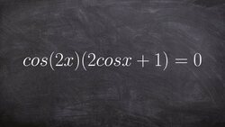Solving a trigonometric equation using the zero product property Instructional Video