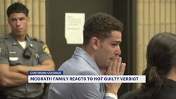 'It's not over.' McGrath family reacts to not guilty verdict in fatal stabbing of Fairfield Prep student at party News Clip