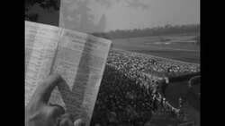 Swaps, ridden by Willie Shoemaker, wins The Westerner Stakes at Hollywood Park Racetrack News Clip