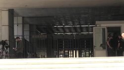 CLEAN : Scene outside court where Greek neo-Nazi chief sentenced to 13 years in prison News Clip