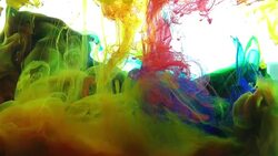 Abstract Colorful Color Spreading in Water Stock Footage