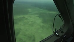 Flying Kenya to Juba, South Sudan Stock Footage