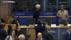 First protest for the ECB New President News Clip
