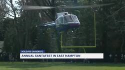 Santa Claus helicopters in for annual East Hampton festivities News Clip