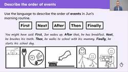 Sequence everyday events in chronological order Instructional Video
