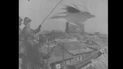 World War II Modern Dressed Japanese Men Leave Meeting Stock Footage