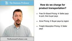 Marketing - Charging for Product Transportation Instructional Video