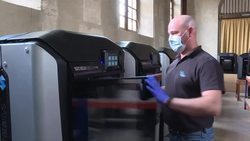 CLEAN : Coronavirus: French hospital to 3D print medical equipment News Clip