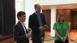 Prince William visiting BAFTA new HQ News Clip