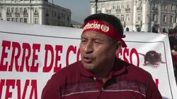 VOICED : Lima se suma a protestas en Perú para reclamar renuncia de presidenta Boluarte News Clip