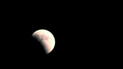 lunar eclipse - full moon 27.7.2018 Stock Footage