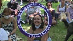 CLEAN : Women gather across Turkey in support of anti-violence treaty News Clip