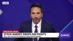 Stocks Sink Amid Fears Of New COVID-19 Variant News Clip