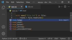 The Ultimate Guide to Python Programming With Python 3.10 - Reading File Instructional Video
