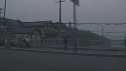 Beijing in the smog Stock Footage