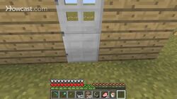 Minecraft Tutorial: How to Make a Door in Minecraft Instructional Video