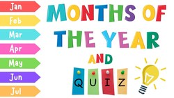 Months Of The Year Quiz And Song For Kids | 4K Instructional Video