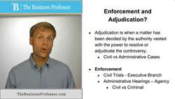 Adjudication and Enforcement - Explained Instructional Video