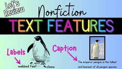 Let's Review Nonfiction Text Features Instructional Video